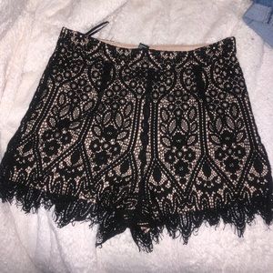 Lace shorts size small forever 21